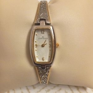 Annie Klein silver and gold watch